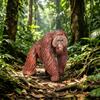 Large Red Orangutan Monkey Model - Cognitive Children's Zoo Gift