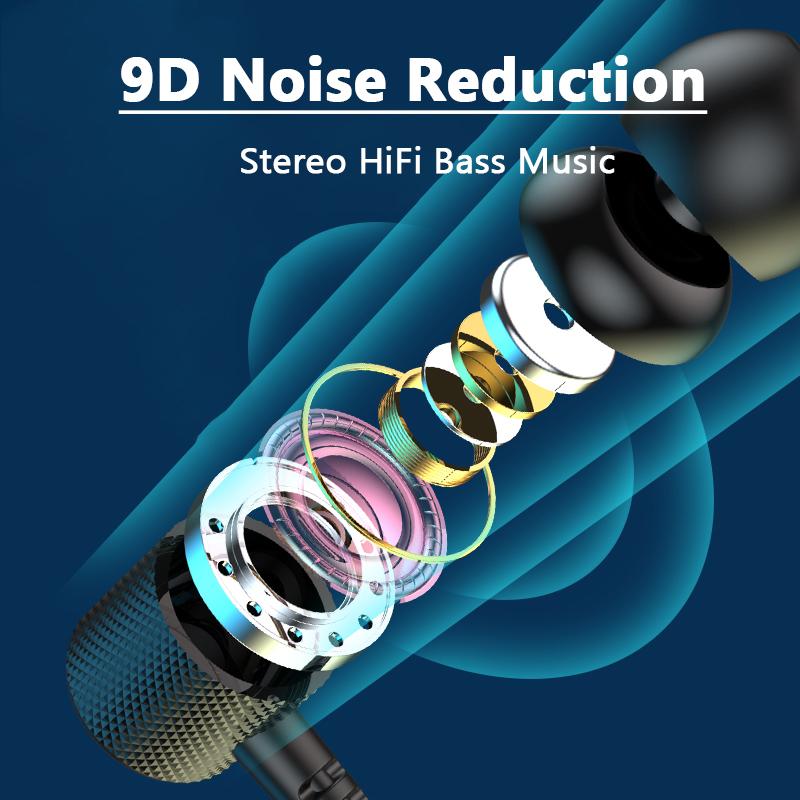 VAORLO Bluetooth 5.0 Наушники с низкой задержкой для спортивной гарнитуры Большая емкость Стерео HiFi Музыка для всех смартфонов