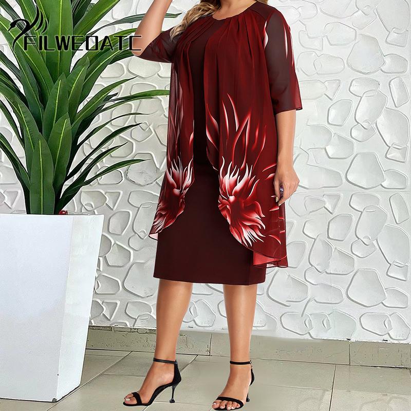 Элегантное женское вязаное кружевное платье-накидка