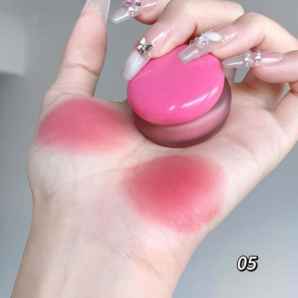 Lip & Cheek Blurry Pot With Keyring Buildable Lightweight Lip Tint Use Soft Finish Makeup Natural Glow High Pigment For Lips & Cheeks