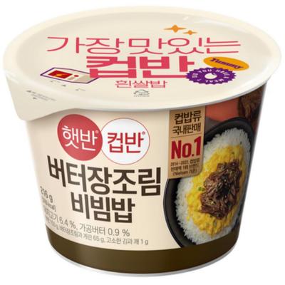 [CJ] HATBAN Корейский рис Cupban Butter Jangjorim Pibimbap 216 г