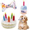 Dog Cake Toy Colorful Candles Bite Resistant Creative Funny Dog Gift Soft