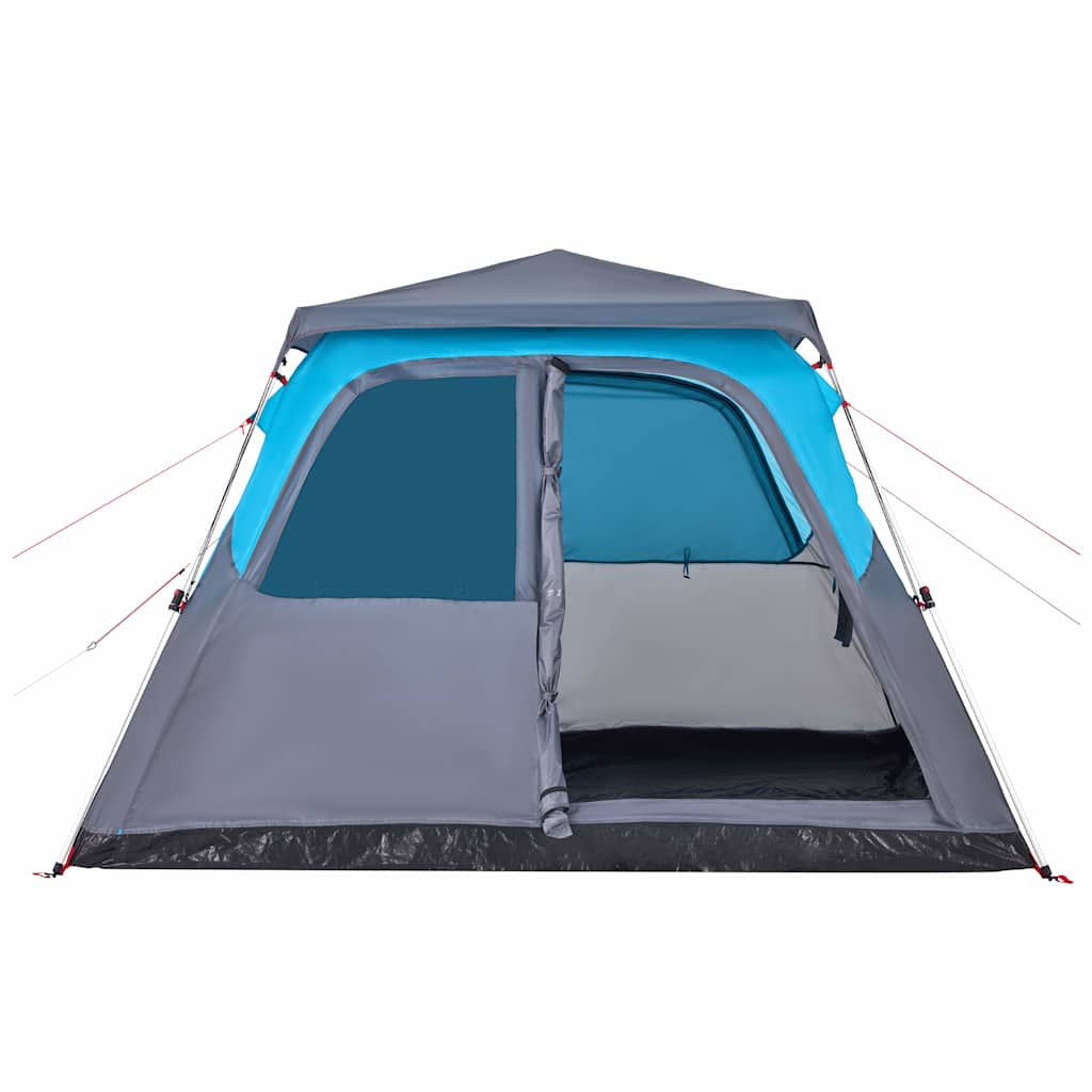 Dome Family Tent for 6 Persons Blue Quick Release System