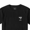 Vans Удобная простая футболка с круглым вырезом и коротким рукавом, унисекс, топы, черный цвет VN000GYUBLK