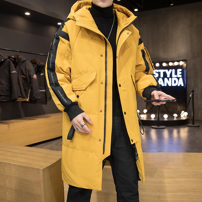 Новый зимний мужской пуховик средней длины Pie Overcomes