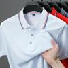 Men's Casual Solid Color Short-sleeved Polo Shirt Summer Fashion and Comfortable All-match Top
