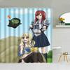 Fairy Tail Коралловые шторки для ванной для душа Складная перегородка Аксессуары для занавески для ванны Спальни Водонепроницаемая ткань.