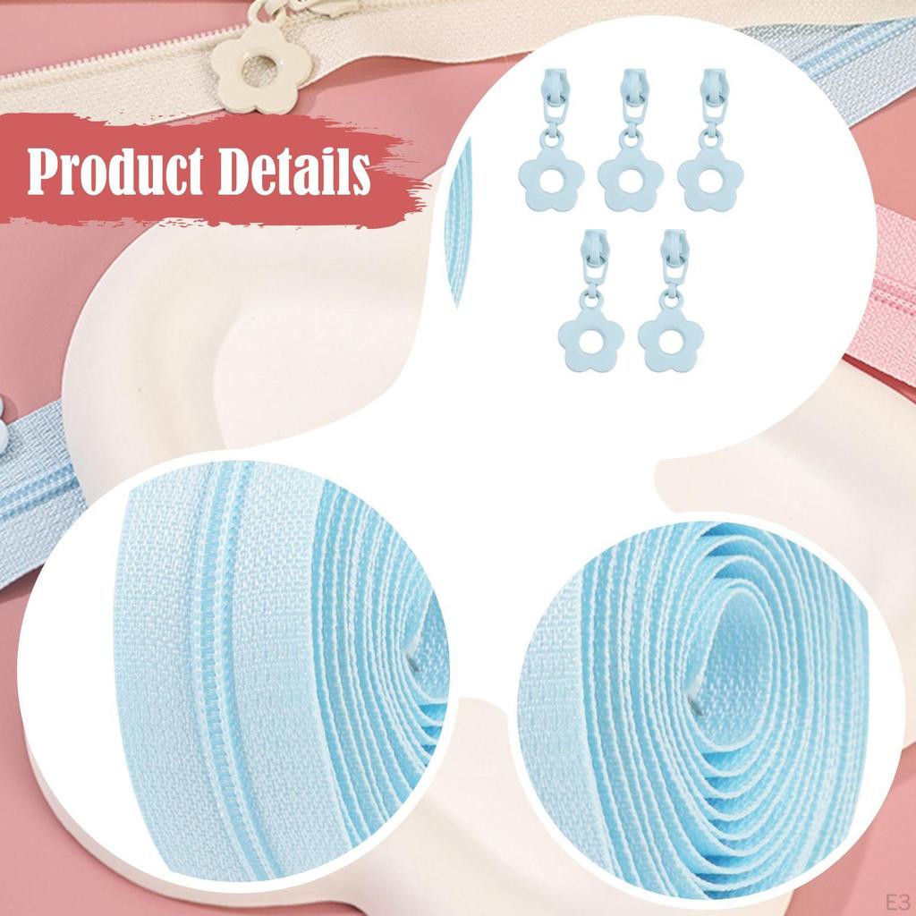 Coil Zippers Nylon Chain with Replacement Parts for Garment Making