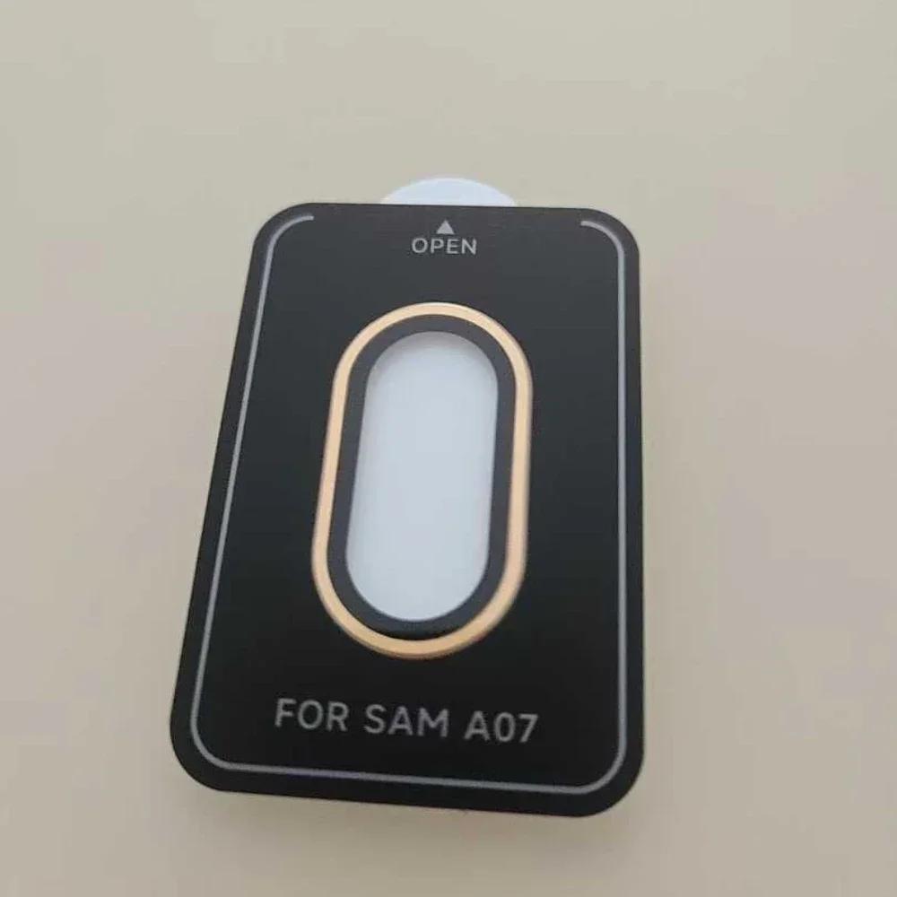 1Set Ultra HD 9H Tempered Glass Colour Lens Ring Film Cover For Samsung GalaxyA07 A06 Clear Camera Protector Cap Phone Accessory
