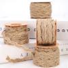 Wedding Handwork Natural Gift Wrapping Rustic Burlap Lace Jute Ribbons Hemp Rope Braided String