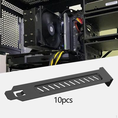 10x кронштейнов для пылевого фильтра Крышки слотов PCI с вентиляцией и винтами Пылезащитное расширение воздушного потока
