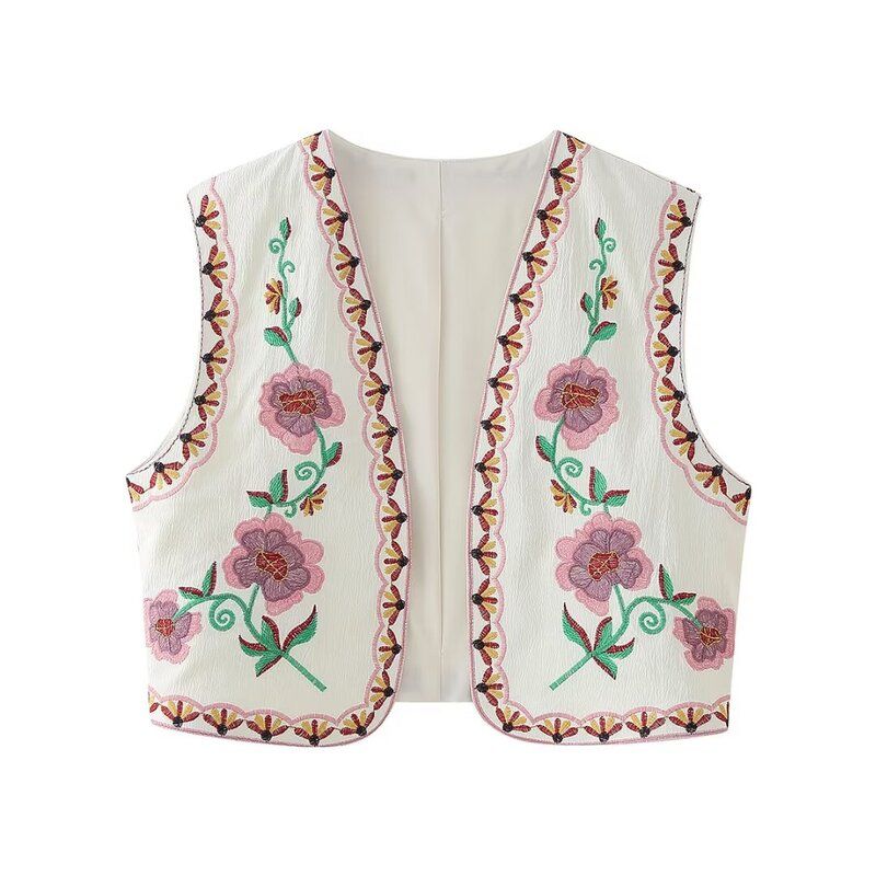 Fashion Style 2023 Summer New Arrival Fashion Trendy Women's Clothing Easiest for Match Embroider Cardigan Vest 6895023 250