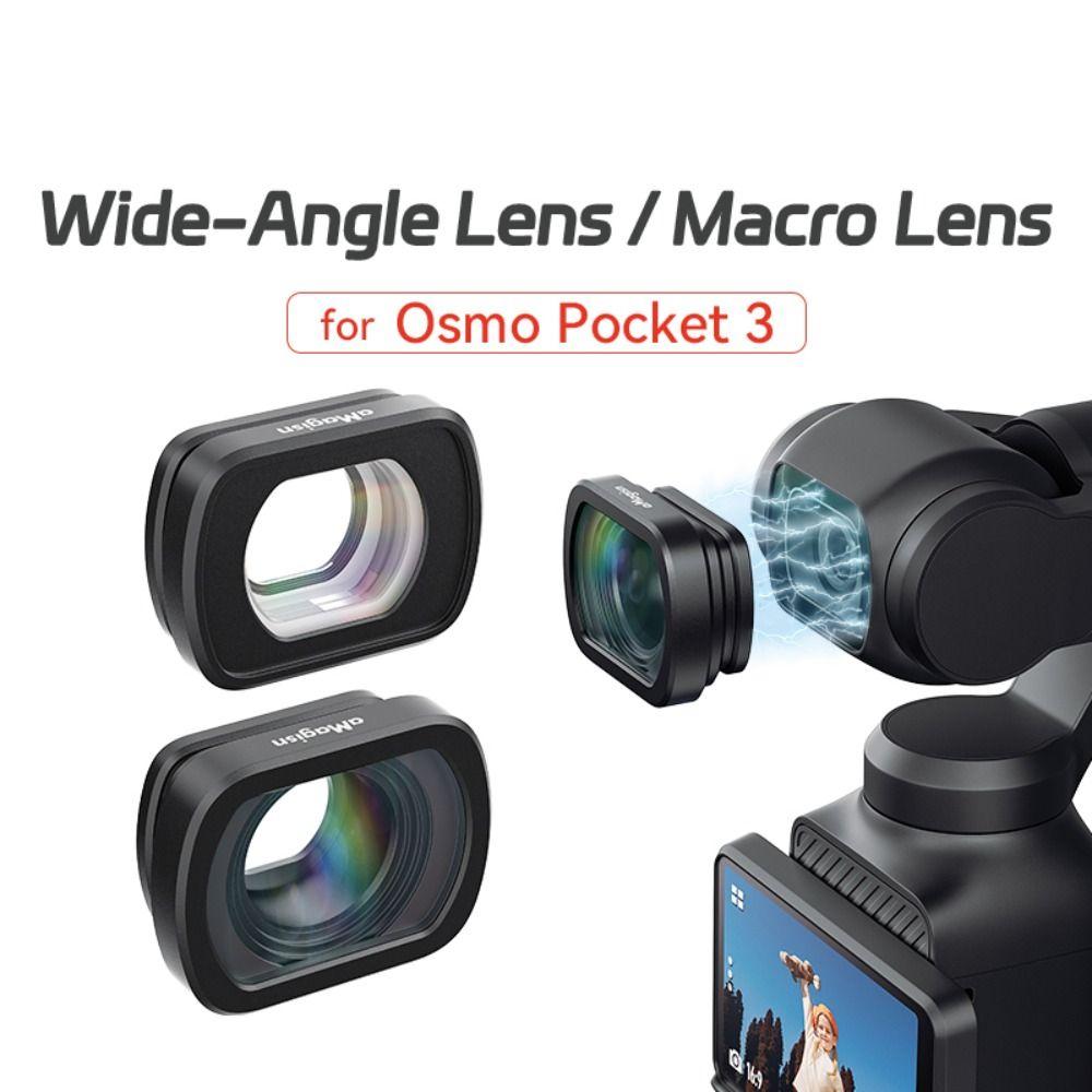 Magnetic Macro Lens Optical Glass Camera Lens for DJI Osmo Pocket 3 Action Camera Accessories