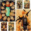 Anime Haikyuu Poster Retro Kraft Paper Volleyball Boy Prints Modern Home Decoration Mural Wall Art Painting Room Decor Aesthetic