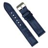 21 мм темно-синий ремешок для часов из крокодиловой кожи с быстросъемной пружиной, сменный ремешок для часов из крокодиловой кожи, плоский тонкий ремень с быстросъемной пряжкой на запястье, ручная работа