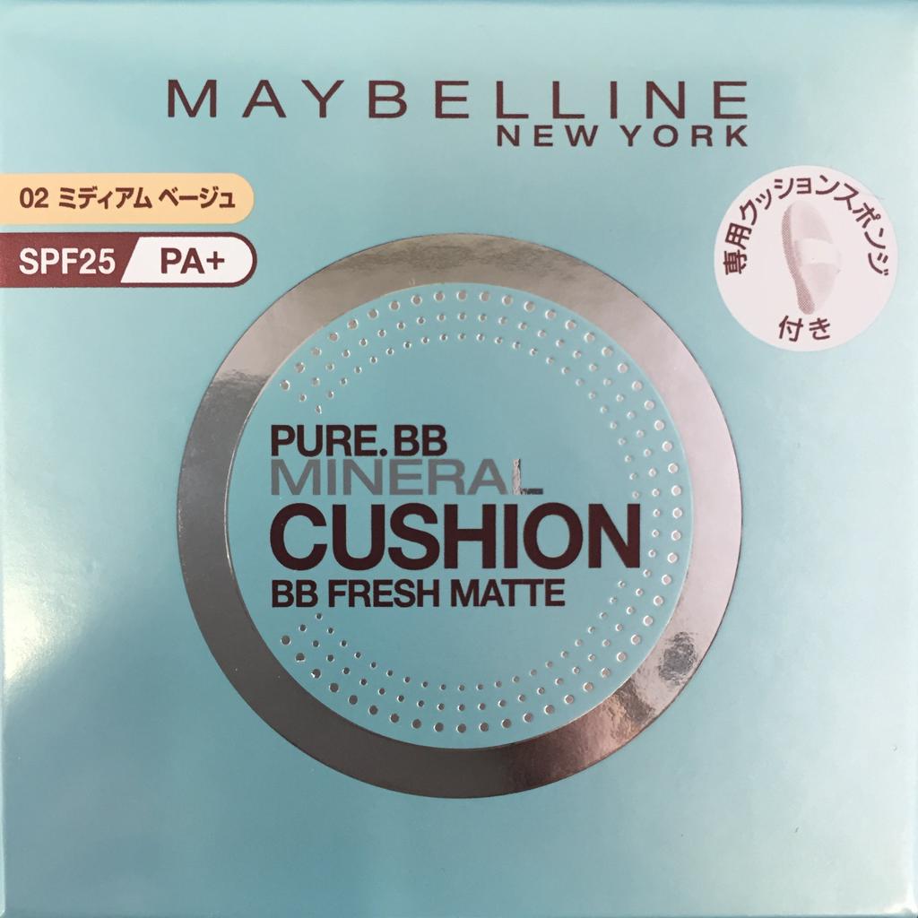 Maybelline BB-крем Fresh Cushion Foundation Pure Mineral 02 Medium Beige