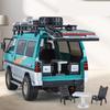 Масштаб 1/24 Mitsubishi Delica Кемпер Минивэн MPV Модель Игрушечной Машинки Литой Металл Миниатюрный Инерционный Звук и Свет Коллекция Подарок для Ребенка