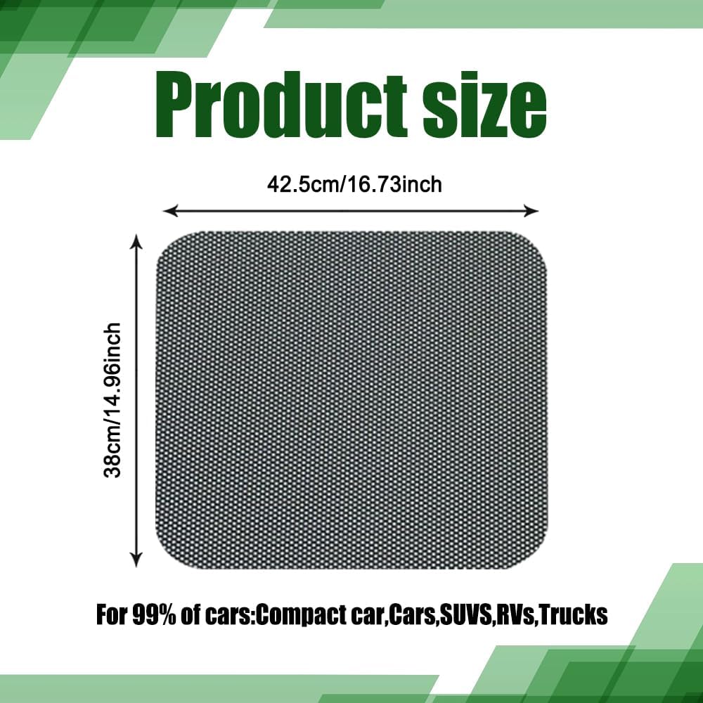 4PCS Car Side Window Sunshade, Static Cling Auto Shade Sticker To Block Sun Glare Heat UV Rays, Reuseable Washable Sun Shade Films, Universal Car