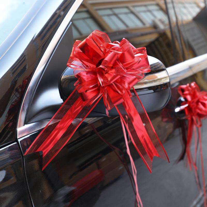 Large Pull Flower Ribbon for Stair Handrail, Wedding Car, and Housewarming Decor