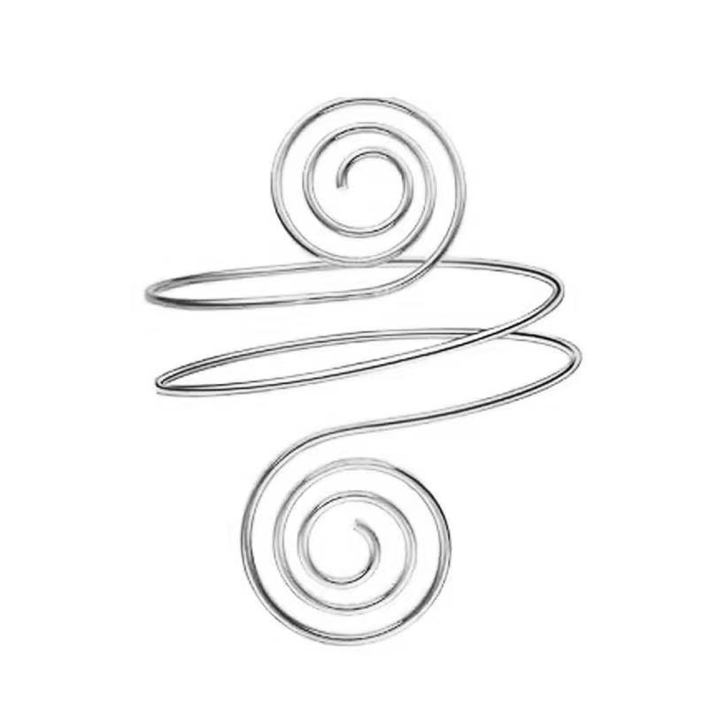 Геометрический металлический набор браслетов: Преувеличенные браслеты-манжеты с листьями, открытый дизайн, шесть штук