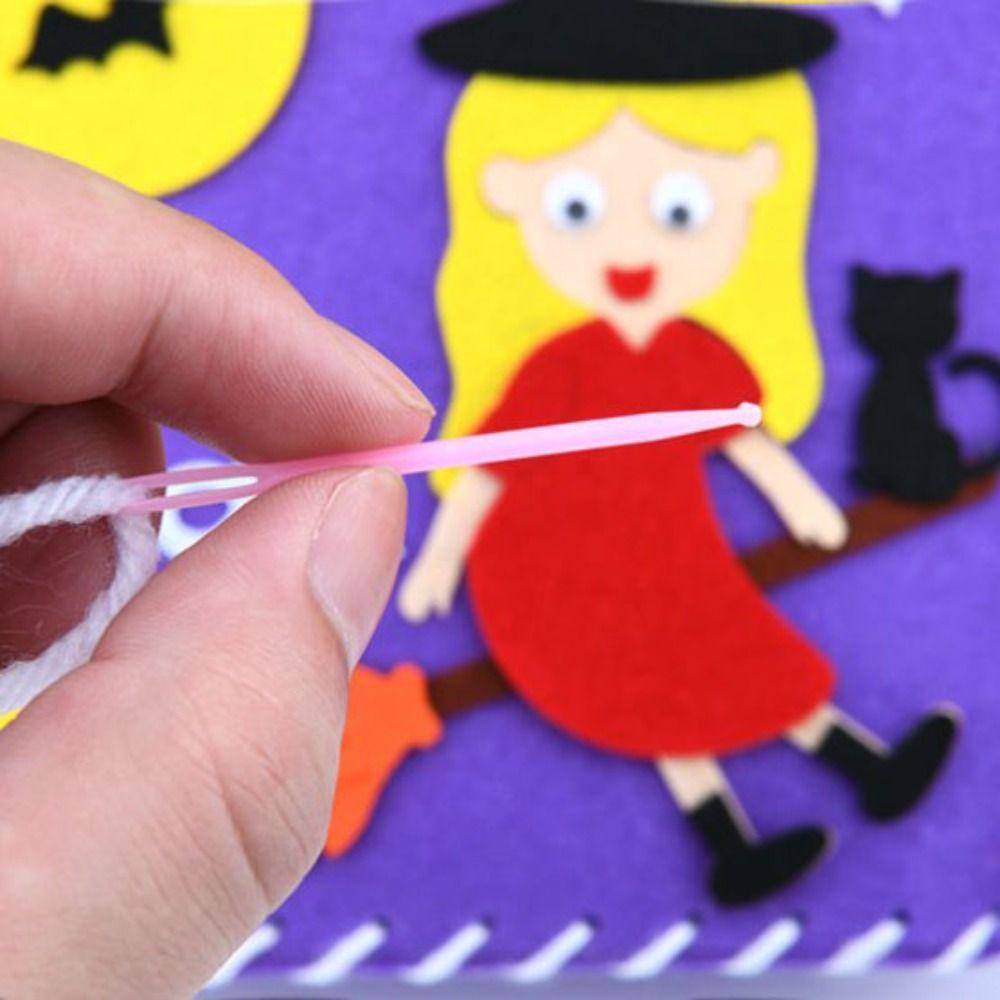 Pumpkin Bag DIY Halloween Candy Bag Trick Or Treat Pumpkin Handbag Kindergarten