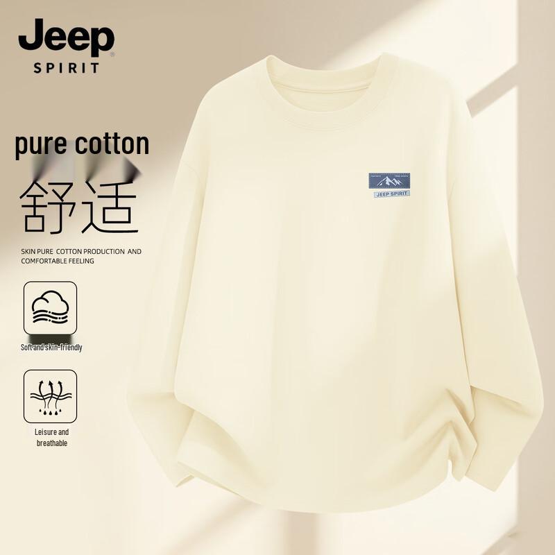 Мужская футболка с длинным рукавом JEEP SPIRIT 2026, 100% хлопок
