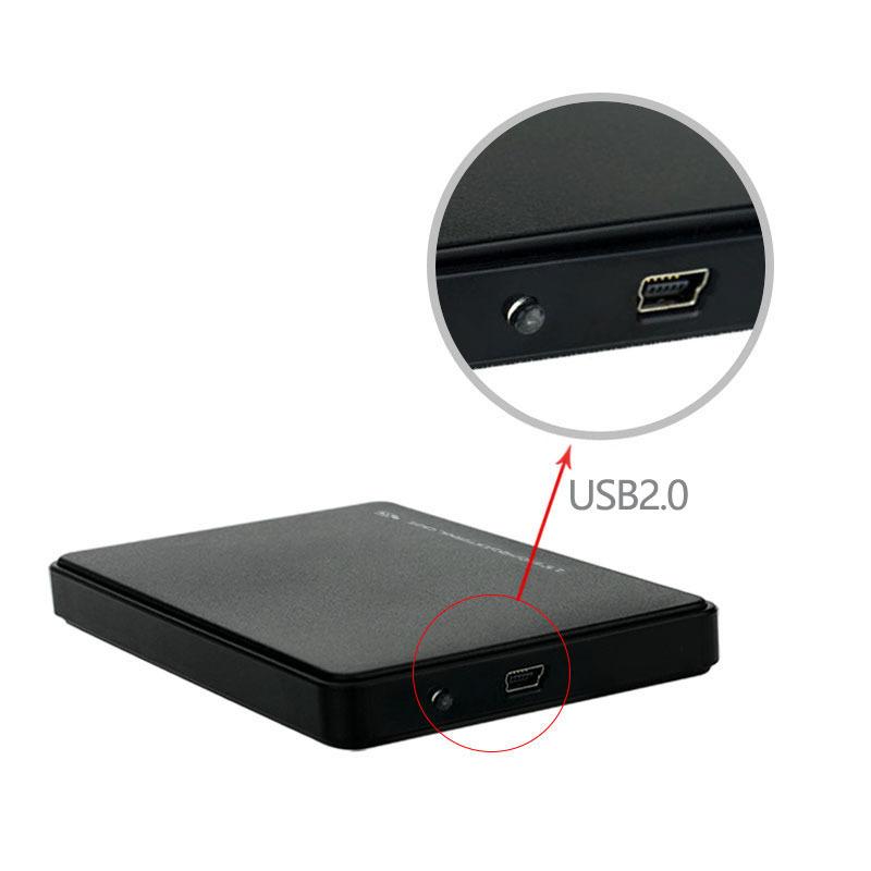 Внешний корпус для жесткого диска 2,5 дюйма USB 2.0 SATA, без инструментов, для HDD/SSD 7 мм/9,5 мм, для аксессуаров ноутбука