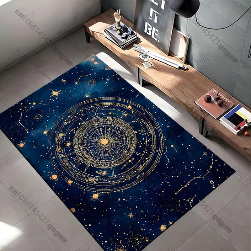 Celestial map cosmic starry universe carpet Yoga living room room decor children's crawling mat doormat area rug games mat