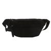 Solid color simple foreign style shoulder messenger bag 2025 autumn new niche versatile ins casual bag breast bag fanny pack