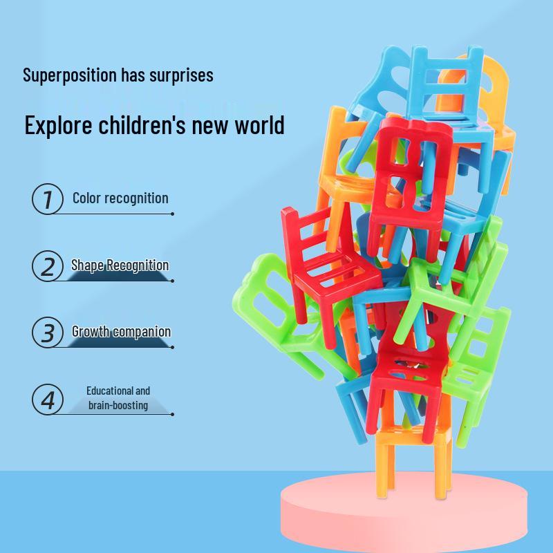 Stacking Chairs & Stools: Tabletop Parent-Child Interaction Puzzle Game for Children's Training In Grasping Skills