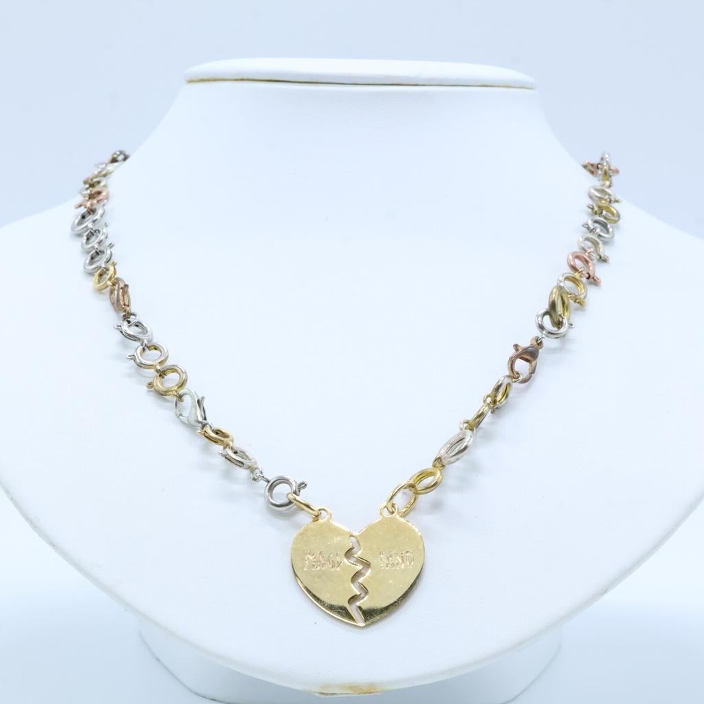 MAGLIANO GOLDEN BROKEN HEART CHAIN Heart Chain Necklace Gold / SilverUsed
