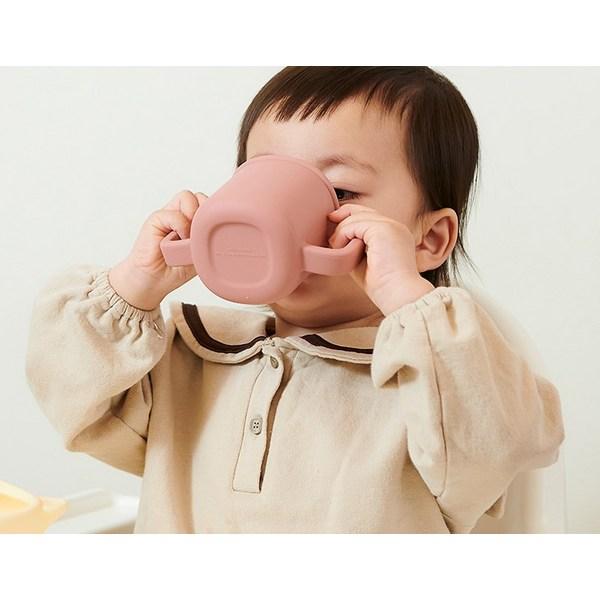 Fergie Baby Bear Соломенная чашка 220мл, 1 шт, сухая роза