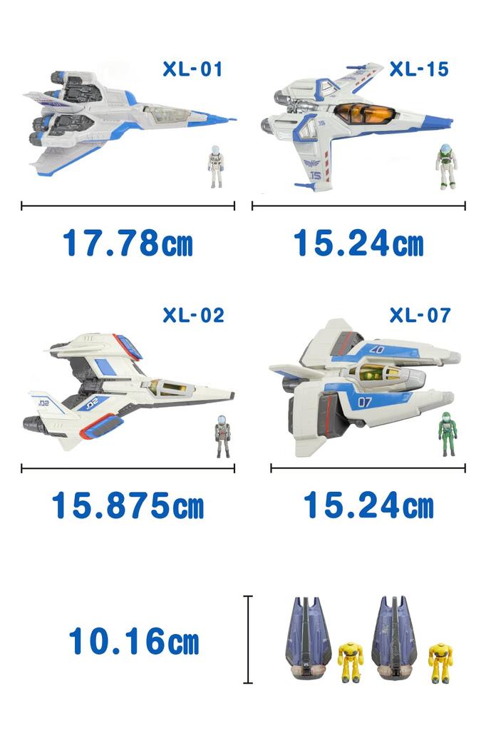 Ассортимент масштабных фигурок Базза Лайтера, проданных в годах и Disney/PIXAR [6 коробок] [4 штуки] 986A-HHJ93