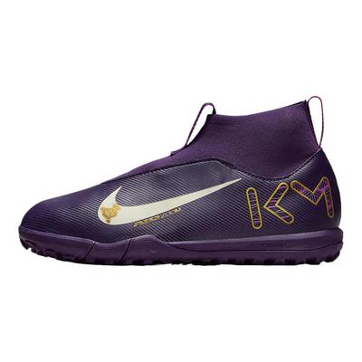 Kylian Mbappé x Zoom Mercurial Superfly 10 Academy TF GS Гранд Пурпурный Детские Кроссовки Бледно-Слоновая Кость HF3420-500