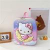 Elsa Cartoon 3d Hard Shell Double Shoulder Backpack Unicorn Schoolbag Waterproof