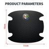 WDAW6 4Pcs Car Door Bowl Scratch Protective Sticker For Alfa Romeo Giulia Stelvio Giulietta 156 159 147 Mito Tonale Brera Disco V