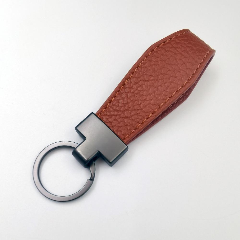 2PCS Durable Metal Buckle PU Leather Key Chain PU Leather Material Exquisite Key Holder Gift Giving