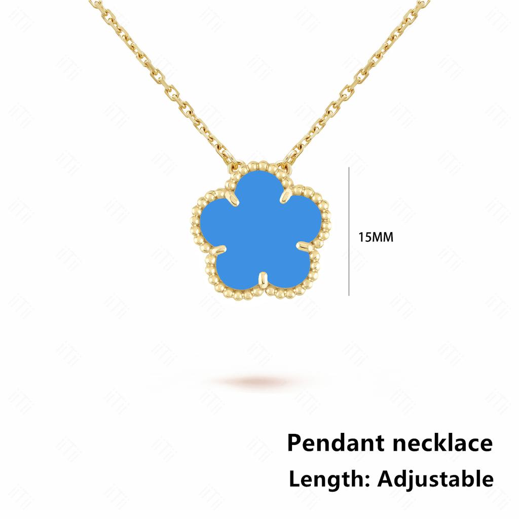 High-quality Fashion Brand Gold Silver Lucky Flower Clover Mother-of-pearl Bracelet Women's Natural Gem Hot Sale