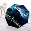 1pc Harry Potter and the Philosopher's Stone Automatic Folding Umbrella - Compact 8-Rib Design, Durable Plastic & Iron1209L