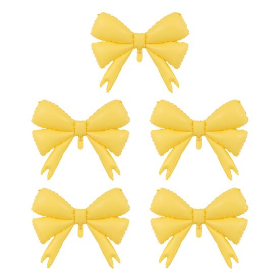 5 Pcs Bow Balloons Large Bowtie Foil Balloon for Bow Theme Birthday Party Wedding Baby Shower Mouse Party Supplies