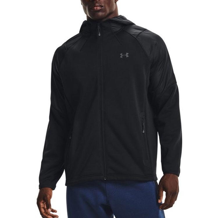 Under Armour ColdGear Swacket Hoodie Jacket 'Black' Men's 1357475-002