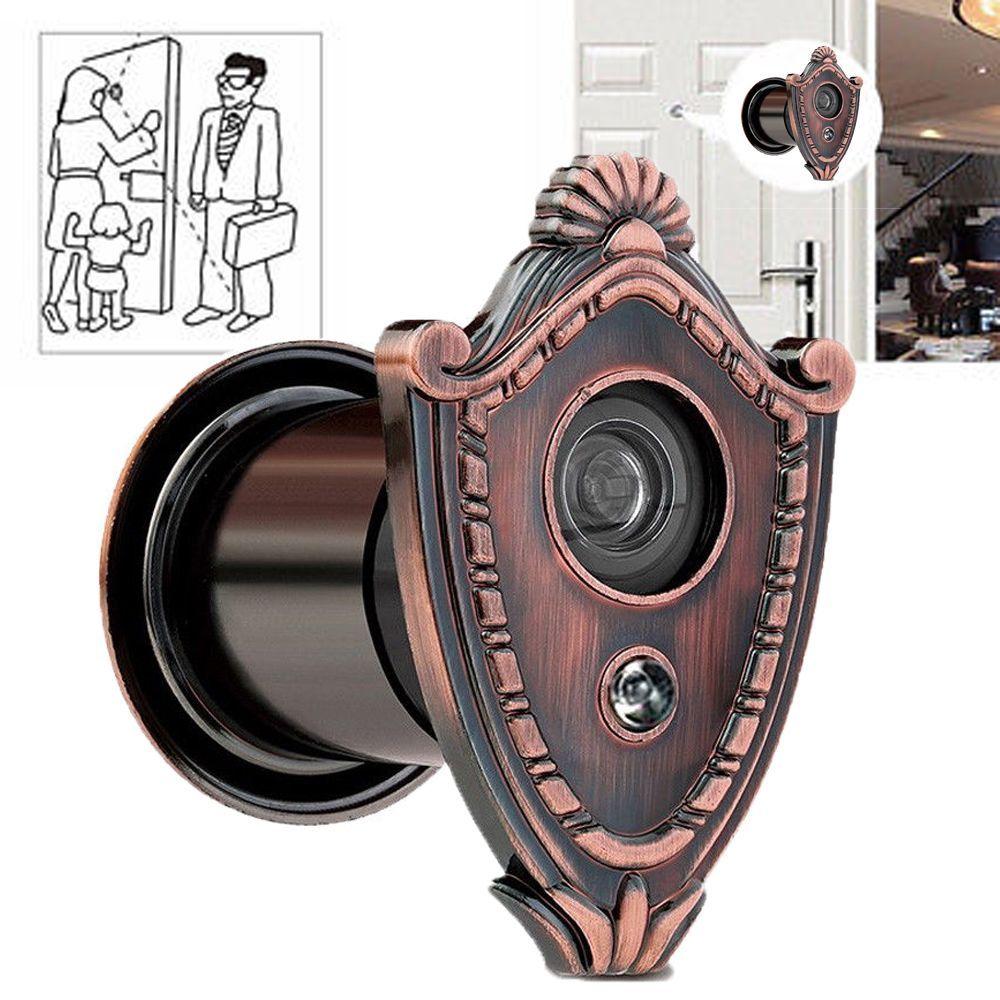 Wide Angle Home Security Door Viewer Door Peep Security Door Cat's Eye Peep Sight Hole Doorbell
