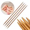 Pointed DIY Sweater Weave Knitting Tools Bamboo Crochet Straight Knitting Needles Crochet Hooks