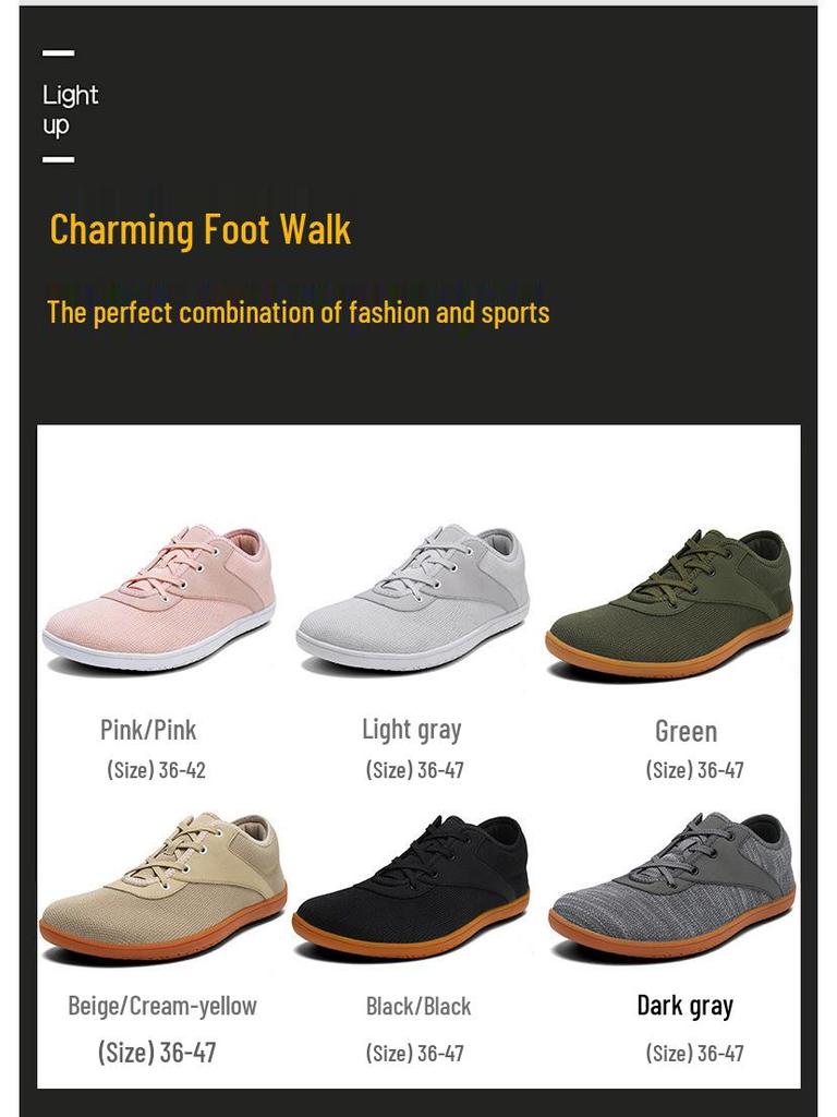 Новые походные ботинки с широким носком, из Fly-Knit, для босоногой ходьбы, больших размеров