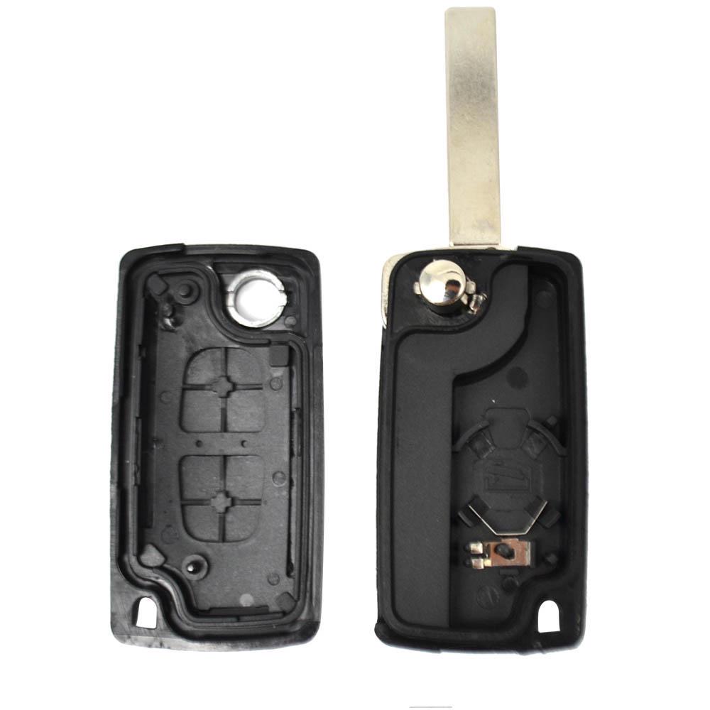 Car Key Remote Flip Key Shell Case 2 Buttons CE0523 CE0536 For Peugeot 308 207 307 3008 5008 807 For Citroen C2 C3 C4 C5 C6 C8