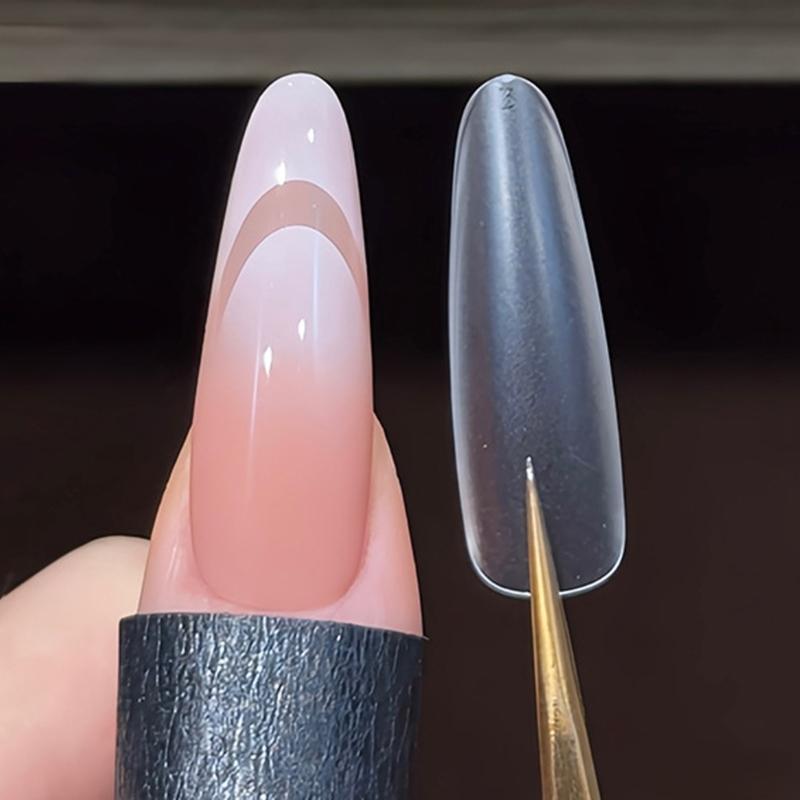 240 Pcs Clear False Nail Tips Full Cover Stick on Nail Press On Nail Artificial Nail Extras Long Nail Tips