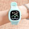 Электронные часы со светодиодным дисплеем, квадратный регулируемый мягкий ремешок, водонепроницаемый подарок, унисекс, однотонные детские цифровые часы для мальчиков и девочек, товары для студентов