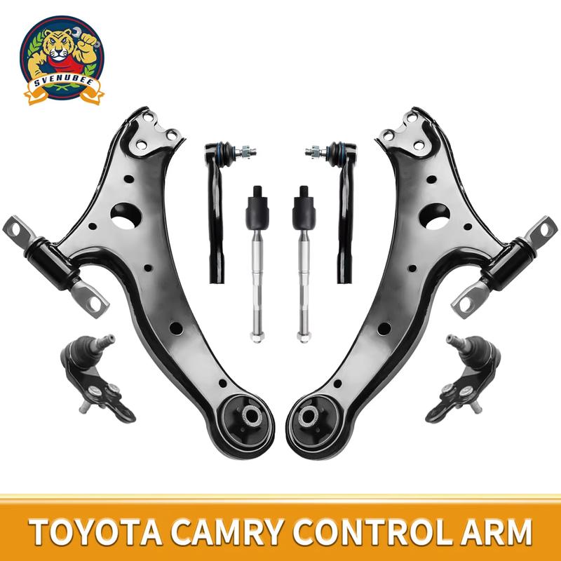 Svenubee Front Control Arms Ball Joints Outer Tie Rods 8Pcs Steering Suspension Kits for Toyota Camry Avalon 2005-2012
