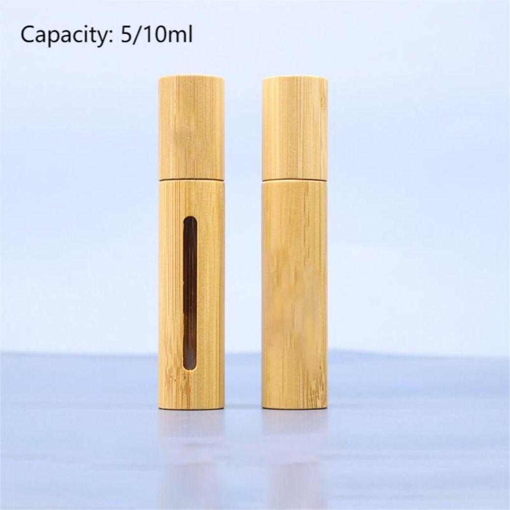Мини-флакон для духов 5/10 мл, деревянный бамбуковый распылитель, ультратонкий контейнер для жидкости, дорожный контейнер