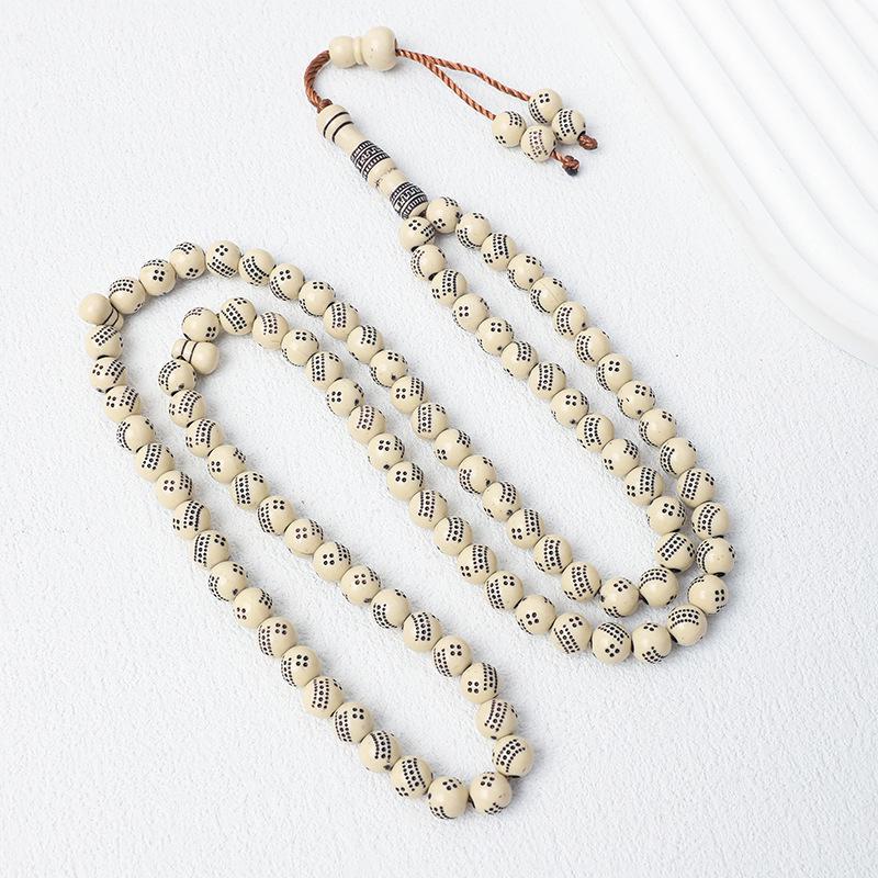 Ручная работа 8 мм 99 бусин Имитация дерева Тасбих - Исламский молитвенный четки